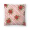 Poinsettia Ornate On Red Throw Pillow Americanflat Decorative Pillow
